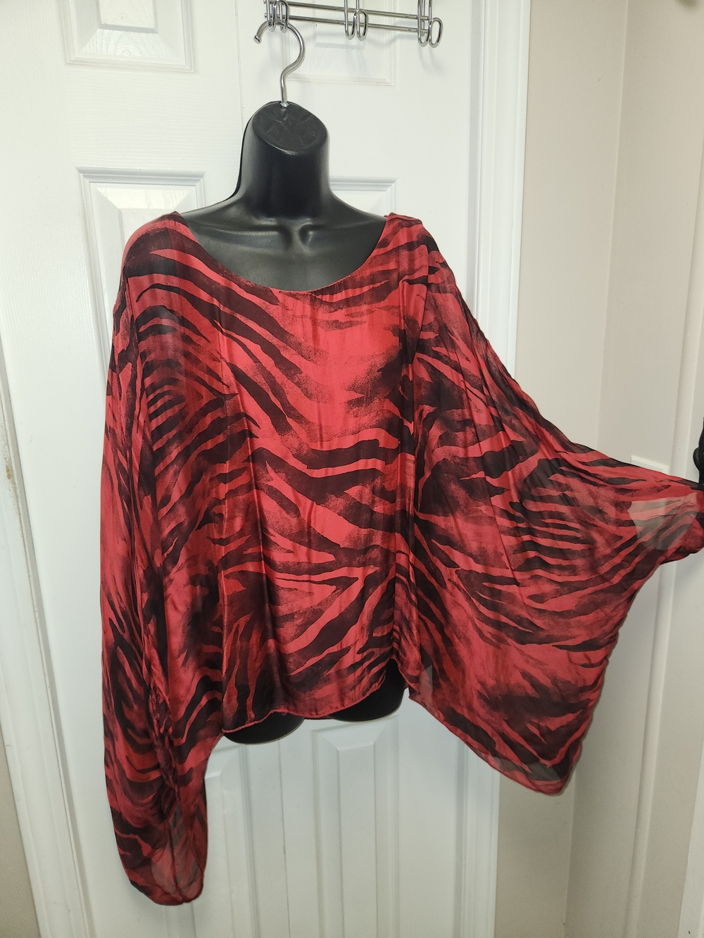 🍉M Made In Italy Zebra-Print Top